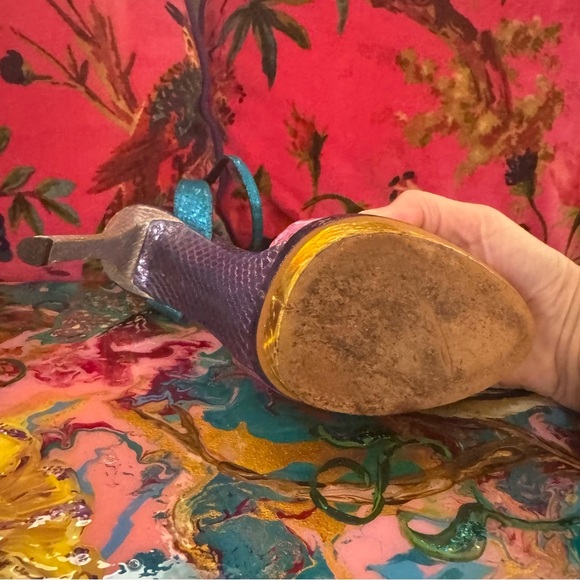 Vibrant Brian Atwood Platform Stiletto Heels - Picture 8 of 8